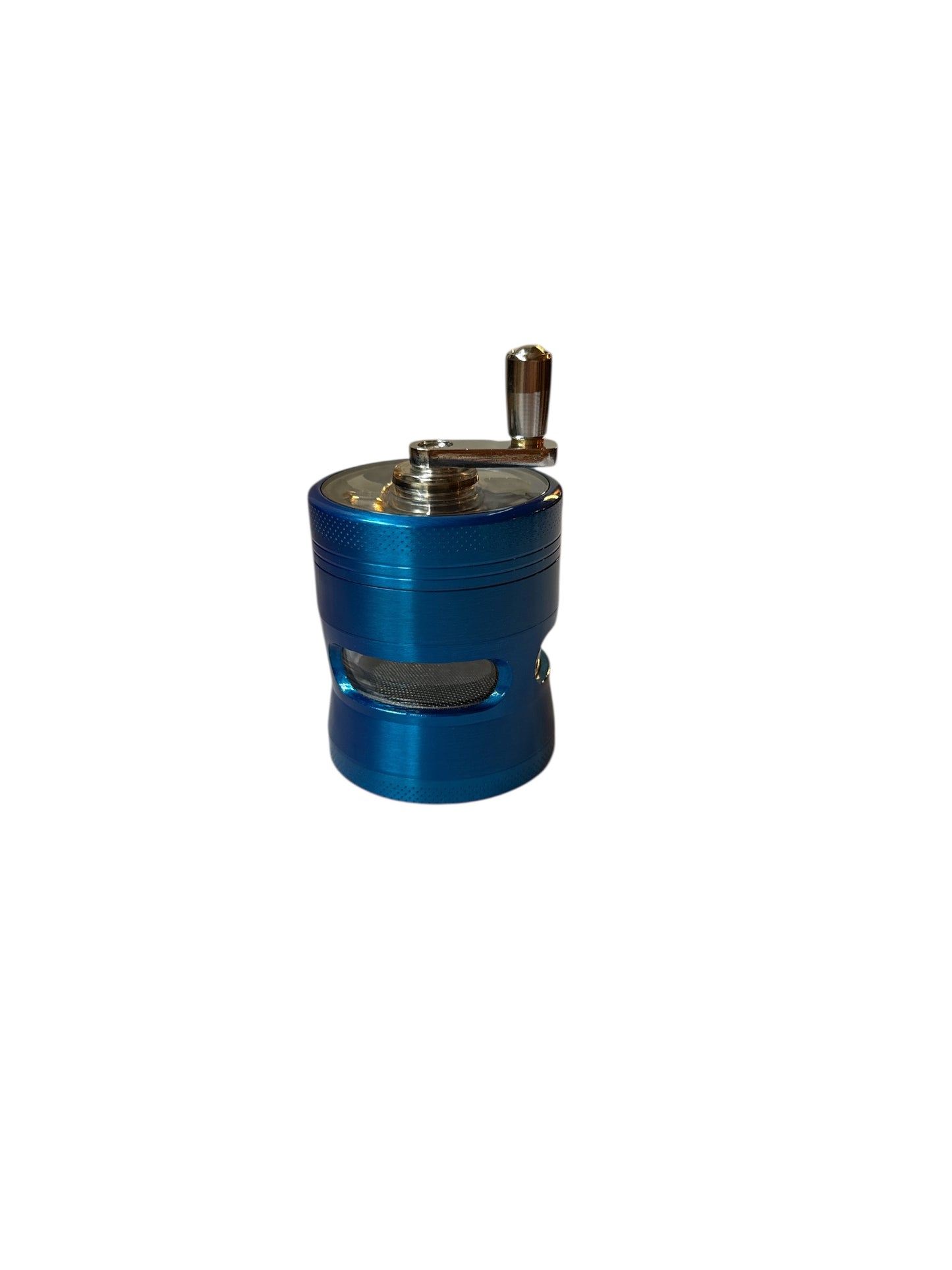 Blár grinder með handfangi / Blue Grinder with Handle
