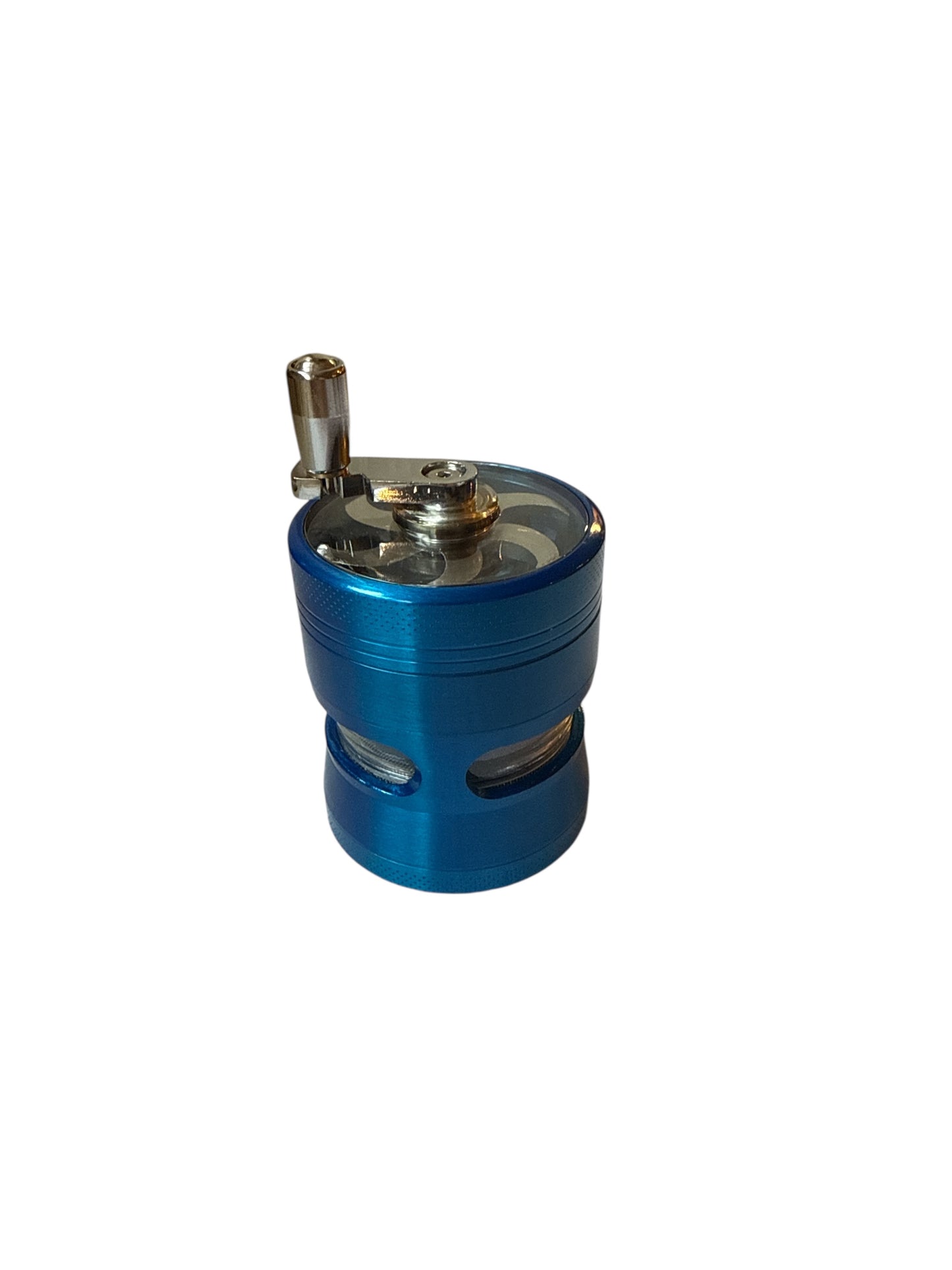 Blár grinder með handfangi / Blue Grinder with Handle