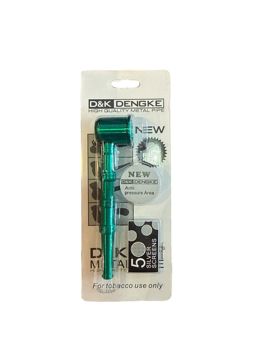 Pípa – Græn D&K málm með screens / Pipe – Green D&K Metal with Screens