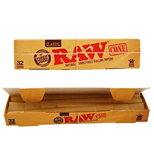 RAW klassískir keilupappírar – 32 stk / RAW Classic Pre-Rolled Cones – 32 pcs